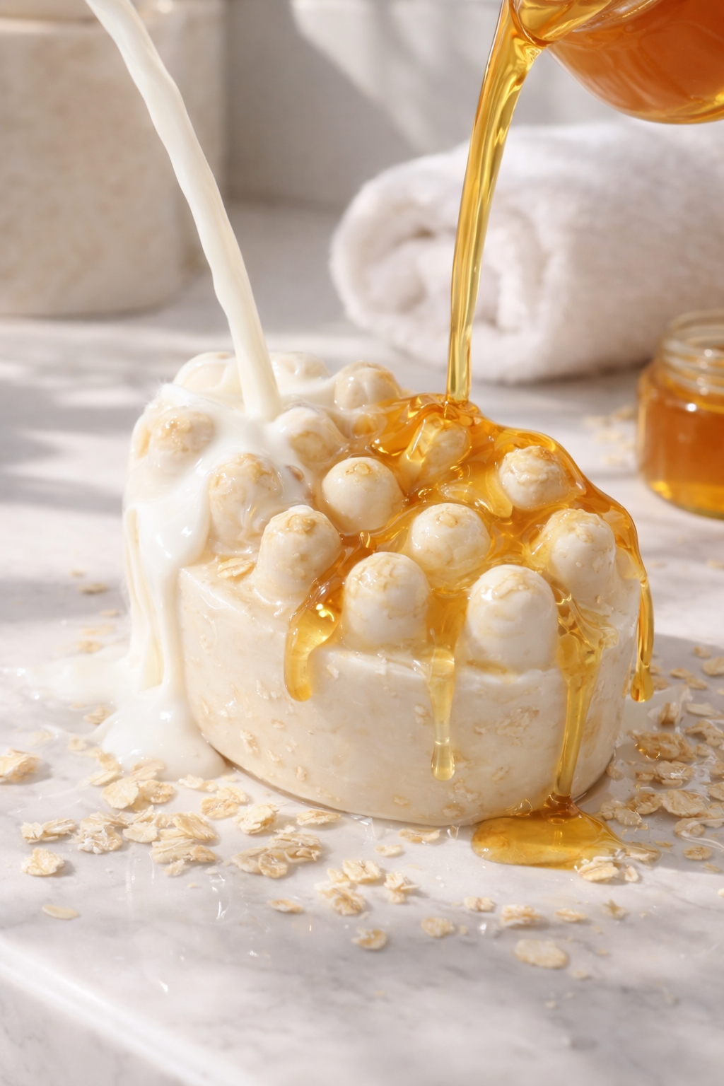 Homemade Soap- Honey Oatmeal